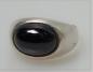 Preview: Ring aus 925er Silber mit blau/schwarzem Schmuckstein, Größe 60, Gewicht: 10,8g