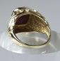 Preview: Ring aus 585er Gelbgold mit Roh Rubin, Größe 64, Gewicht: 10,9g