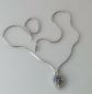 Preview: Edles Saphir/ Diamantcollier, 585er Weissgold, Länge 44,0 cm, Gewicht: 19,8g