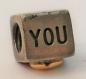 Preview: Pandora Bead "I love you", #790200, 585er Gold und 925er Sterlingsilber