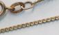 Preview: Lange Halskette im Wellenmusterdesign aus 835er Silber, vergoldet, Länge 61 cm, Gewicht: 4,4g