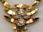 Preview: Goldcollier mit Perle und Diamanten, 585er Gold, Länge: 45,0 cm, Gewicht: 15,9g