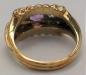 Preview: Ring aus 585er Gelbgold mit Diamanten 0.20 ct. und lila Amethyst, Größe 53, Gewicht: 7,0g