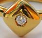Preview: Edler Diamantring mit 0.10 ct. aus 750er Gelbgold, Größe 56, Gewicht 4,7g