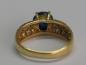 Preview: DiamantrIng mit 30 Diamanten und einem Saphir Cabochon, 750 Gold, Größe 54, Gewicht: 3,9g