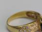 Preview: DiamantrIng mit 30 Diamanten und einem Saphir Cabochon, 750 Gold, Größe 54, Gewicht: 3,9g