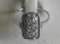 Preview: Art Deco Damenring aus 750er Weißgold mit 13 Diamanten 0.47 ct. Gutachten, Größe 58, Gewicht: 3,0g