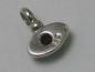 Preview: Anhänger aus 925er Sterlingsilber mit rotem Schmuckstein, Gewicht: 1,6g