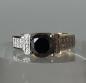 Preview: Ring "Black Diamond" 750er Gold mit 29 Diamanten, 4.5 ct., Größe 54, Gewicht: 11,3g