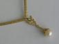 Preview: Goldcollier mit Perle, 585er Gold, Länge: 45,0 cm, Gewicht: 14,8g