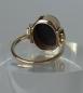 Preview: Feiner kleiner Ring mit Frauenkopf Kamee aus 585er Gold, Größe 49, Gewicht: 3,0g
