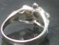Preview: Ring mit Mondstein und Markasiten aus 925er Silber, Größe 64, Gewicht: 3,8g