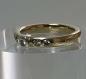 Preview: Diamantring mit 5 Diamanten aus 585er Gold, Größe 56, Gewicht: 5,0g