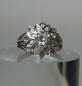 Preview: Weißgoldring mit weißen Topasen aus 750er Gold, Größe 57, Gewicht: 7,8g