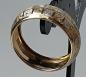 Preview: Bicolor Bandring aus 375er Gold, Größe 62, Gewicht: 1,4g