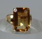 Preview: Goldring mit großem Citrin aus 585er Gold, Größe 57, Gewicht: 8,6g
