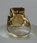 Preview: Goldring mit großem Citrin aus 585er Gold, Größe 57, Gewicht: 8,6g