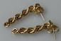 Preview: Ohrstecker Kordelkettendesign aus 585er Gold, Gewicht: 2,7g