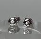Preview: Weissgold Diamantohrstecker mit 0.20 ct. aus 585er Gold, Gewicht 1,6g