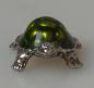 Preview: Anhänger Landschildkröte mit Emailleüberzug aus Edelstahl