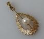 Preview: Halsketten Perlenanhänger aus 585er Gold, Gewicht: 2,1g