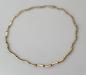 Preview: Bicolor Wellen Halskette aus 585er Gelb- und Weißgold, Länge ca. 42-45 cm, Gewicht: 27,2g