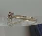 Preview: Weißgold Diamantring mit 0.04 ct., 585er Gold, Größe 49, Gewicht: 1,2g
