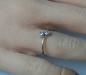 Preview: Weißgold Diamantring mit 0.04 ct., 585er Gold, Größe 49, Gewicht: 1,2g