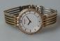 Preview: Damen Armbanduhr Boccia aus Titanium mit Schmucksteinen, vergoldet