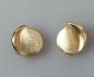 Preview: Button Ohrclips aus 585er Gold, mattiert, Gewicht: 7,6g