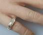 Preview: Diamantring aus 585er Gelbgold, Größe 49, Gewicht: 1,6g