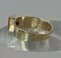 Preview: Ring mit Koralle aus 333er Gold, Größe 51, Gewicht: 1,6g
