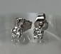 Preview: Diamanten Ohrstecker aus 585er Weißgold mit 0.16 ct., Gewicht: 1,2g