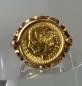 Preview: Münzring "Dos i Medio Pesos - Mexiko" aus 585er und 900er Gold, Größe 54, Gewicht: 4,1g