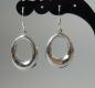Preview: Ohrhänger -Oval- aus 925er Sterlingsilber, Gewicht: 3,4g