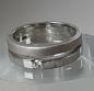 Preview: Zirkonia Schmucksteinring aus 925er Sterlingsilber, Größe 59, Gewicht: 7,6g