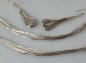 Preview: Silberfäden Halskette, Armband, Ohrhänger Schmuckset 925er Sterlingsilber
