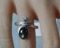 Preview: Sternsaphir Diamantring aus 585er Weißgold, Größe 55, Gewicht: 5,9g