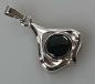 Preview: Kettenanhänger mit Onyx Schmuckstein, 925er Sterlingsilber, Gewicht: 1,0g