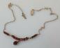 Preview: Vintage Granatstein Kettencollier, 333er Gold, Länge 44,0 cm, Gewicht: 7,5g