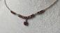 Preview: Vintage Granatstein Kettencollier, 333er Gold, Länge 44,0 cm, Gewicht: 7,5g