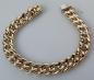 Preview: Breites Panzerketten Armband aus 585er Gold, Länge 22,5 cm, Gewicht: 35,2g