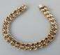Preview: Breites Panzerketten Armband aus 585er Gold, Länge 22,5 cm, Gewicht: 35,2g