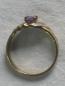 Preview: Ring aus 333er Gold mit Diamanten und Amethyst, Größe 57, Gewicht: 2,1g