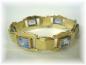 Preview: Aquamarin Schmuckarmband mit 22 ct., 585er Gold , Länge 16,5 cm, Gewicht: 24,8g