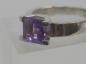 Preview: Moderner Ring aus 585er Weißgold mit großem Amethyst Edelstein 2.0 ct, Größe 56, Gewicht: 5,2g