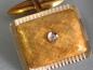 Preview: Wahnsinnig schöne exclusive Manschettenknöpfe/ Cufflinks aus 750er Gold mit Diamanten, Gewicht: 8,8g