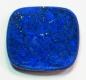 Preview: Lapislazuli Platte, rechteckig, abgerundete Ecken, Masse (L/B/H): 15,77 x 14,12 x 2,13 mm