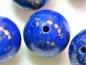 Preview: Lapislazuli Kugel, rund, ca. 7.9 ct. Durchmesser ca. 10,1 mm. gebohrt
