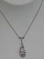 Preview: Art Deco: Collier mit 26 Diamanten, Weissgold 585 + 750, Länge 49,5 cm